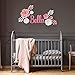 Paper Flowers Decorations for Wall, Nursery Decor, Wedding, Baby & Bridal Shower, Hanging Flower Backdrop, Floral Party Decoration, Centerpieces, Large 3D, Pink & White