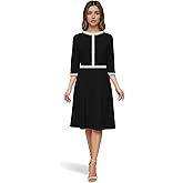 Richlylian Women's Work Dress Church Dress 2025 Lace Trim A Line Classy Office Business Casual Midi Dresses