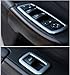 FMtoppeak 4pcs Silver Matte ABS Window Switch Button Cover Trim for Jeep Grand Cherokee 2011-2016