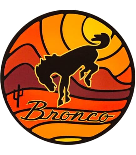 Placa Metálica Relieve Ford Bronco – Para Garaje, Desde 1966, Negro Y Plateado