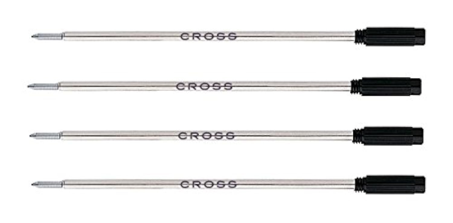 Cross Medium Ballpoint Pen Refill - Black (Pack of 4)