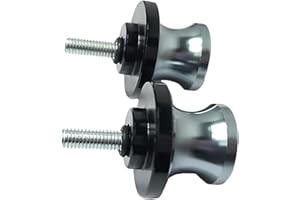 JCSUMRID 2pcs M6 X1.5 Motorcycle Swing Arm Spools Sliders CNC 6mm Swingarm Stand Screw Replacement for Yamaha FZ09 FZ10 MT09 MT10 YZF R1 R6 R125 R6S R25 R3（Titanium)