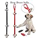 GUQI Pack of 2 Dog Doorbells 7 Extra Loud Bells, Adjustable Dog Outside Bell for Puppy Potty Training,Doggy Bell for Door-Included 2 Upgrade Training Clicker