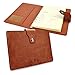 EsOffice A5 Notebook, Leather Refillable Journal, Vintage Writing Notebook Diary with Magnetic Clasp/Card Holder/Pen Loop,180 Lined Beige Pages, 5.8x8.2 Inches/A5 Size, Brown