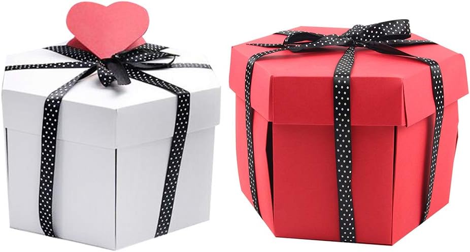 Anniversaire De Mariage Fete Des Meres Famyfamy Boite Surprise Boite Explosion Diy Creative Album Photo Scrapbooking Boite Surprise Faite A La Main Memoire Gift Box Pour Saint Valentin Decoration De La Maison