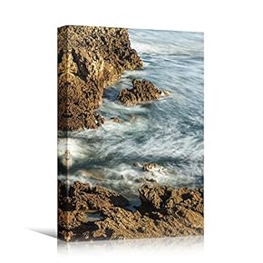 signwin Canvas Wall Art Rocky Seas Beach Beach...