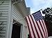 Flag Poles for 3x5 Flags made of Solid Wood for Outdoor Use from Outside Central Anti-Wrap Tube and Two Hooks to Hold Flag in Place Display your American Pride Now!