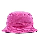 The Hat Depot 300N Unisex 100% Cotton Packable Pigment Washed Cotton Bucket Hat