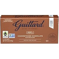 Guittard, Bar Chocolate Baking Unsweetened Gluten Free, 6 Ounce
