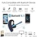 Walless Bluetooth Headset,Wireless Earpiece V4.1Hands Free Microphone for Business, Office,Driving,Work for iPhone/Samsung/Android Cell Phones （Black-A）