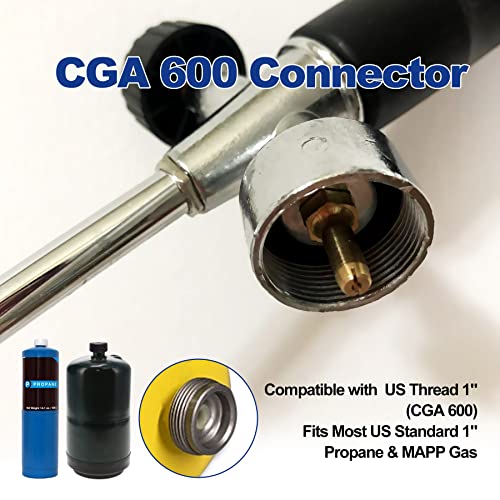 Propane Torch Weed Burner with Push Button Igniter,Blow Torch 50,000BTU