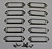 100 Pieces Card Holder Drawer Pull/label holders/Label Frames Card/Label Holder Modern Label Holders - Metal Art w/screws Bronze Tone 60*17mm