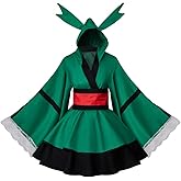 WOSHOW Anime Hero Cosplay Costume Women Battle Lolita Kimono Dress Halloween Suit