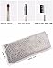 Mooxury Synthetic Kabuki Makeup Brushes Set Professional 15 Pcs with Premium Pouch - White