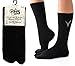 3 Pairs Combo - V-Toe Thicker Athletic Tabi Flip Flop Sports Socks Crew Or Ankle