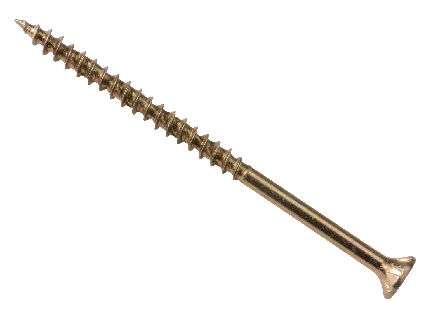ForgeFast Elite Low-Torque Woodscrews | 4.0 x 45mm | Zinc Yellow Passivated | Box 200 — image 1
