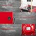 Aicook Hot Air Popcorn Popper Maker with Measuring Cup, No Oil Needed, FDA and ETL Approved, Red