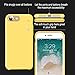 TORRAS Designed for iPhone SE Case 2nd/ iPhone 7 Case/iPhone 8, Liquid Silicone Gel Rubber Case Soft Microfiber Compatible with iPhone 8/ iPhone 7/ iPhone SE 2nd Generation, Yellow