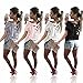 ECOWISH Women's Summer Cut Out Loose Shirts Criss Cross Back Top Tee Blouse US L Pink
