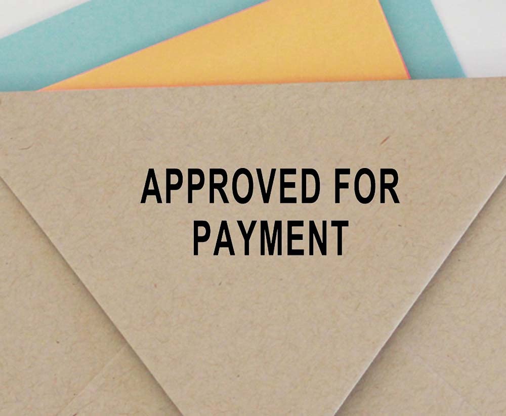 Approved for Payment Self Inking Rubber Stamp Custom Colop Office Stationary P20 Mini Stamper