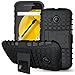 Sophmy Moto E (2nd Gen) Case, Hybrid Dual Layer Armor Protective Case Cover with Kickstand for Motorola Moto E (2nd Generation / 2015 Release) (Black)