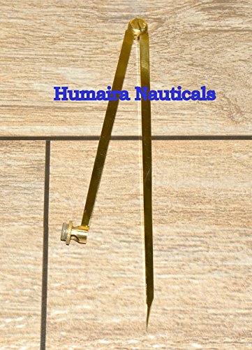 Antique Solid Brass Pencil Divider Compass 8 Inch - Thumbnail 5