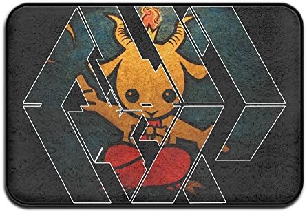 Geometric Baby Baphomet Non Slip Doormat Entrance Mat Floor Mat Rug Dirt Trapper Mats 15.7"x23.6"