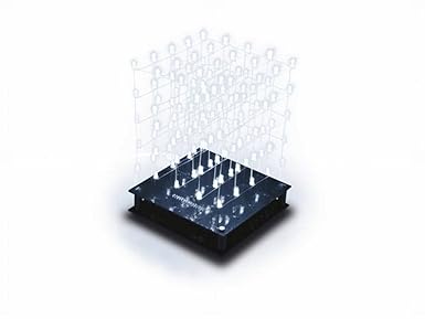 Velleman 840520 3D-Cube mit weißen LED, 5 x 5 x 5, Bausatz, K8018W