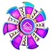 Fancy Home Titanium Alloy Anti-Anxiety Rainbow Colorful Fidget Hand Spinner Metal EDC Toy for Relief from ADD ADHD,Anxiety and Boredom,Last 4-6 Minutes