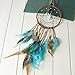 Bemall DIY Dreamcatcher Feather Green Turquoise Handmade Dream Catcher Kit Make Your Own Dream Catcher Home Car Decoration Pendant