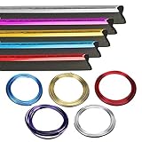 Glossy Car Decoration Trim for Door Dashboard 16ft(5M) ,Firwood Interior Exterior Decoration Flexible Strip including install Tool (purple)