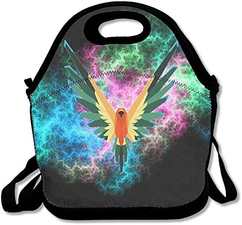 Lunch Box Logan Sun Conure Paul unique Logo Picnic Bag Backpack Black