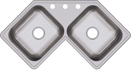 Elkay Dayton Stainless Steel Corner Sink