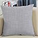 Rover Solid Square Cotton Linen Throw Pillow Cases Sofa Cushion Covers Home Decor 22