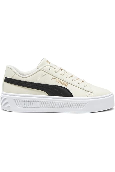 puma vikky platform black white metallic gold