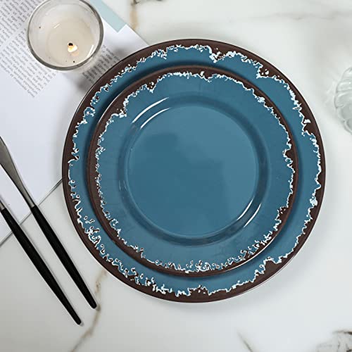 Melamine Camping Dinnerware Set Yinshine 12 PCS Dinner Dishes Set