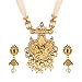 Efulgenz Mothers Day Gift Indian Jewelry Sets for Women Bollywood Jewelry Indian Bollywood Traditional Crystal Kundan Pearl Beaded Wedding Temple Choker Necklace Earrings Jewelry set