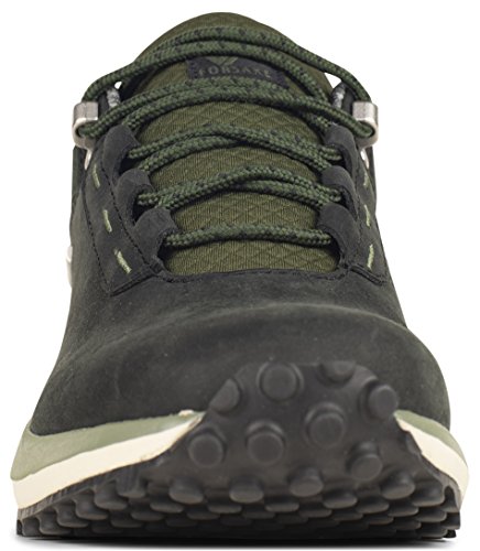 Forsake Range Low - Women's Waterproof Leather Approach Sneaker (10 B(M), Black/Olive) - Thumbnail 2