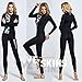 ZIONOR Full Body Sport Rash Guard Dive Skin Suit for Swimming Snorkeling Diving Surfing with UV Sun Protection Long-Sleeve for Women Black (XX-Large)
