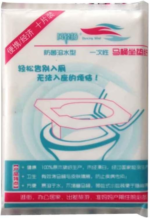Cocoray Disposable Bathroom Waterproof Hygiene Toilet Closetool WC Pedestal Pan Seat Cover Pads Mat Cushion Paper