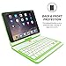 iPad Mini 1 / 2 / 3 360 Rotatable Keyboard Case, Snugg - Ultra Slim Keyboard Cover Case with Bluetooth Connectivity For Apple iPad Mini 1 / 2 / 3 Retina (Green)