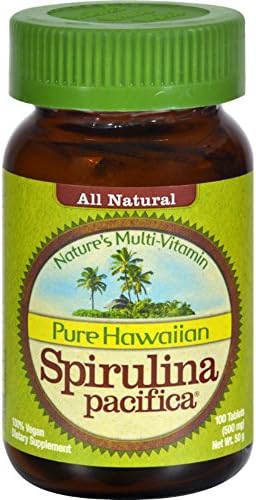 2Pack! Nutrex Hawaii Pure Hawaiian Spirulina Pacifica - 500 mg - 100 Tablets