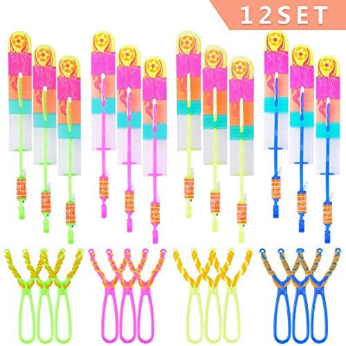 The Electric Mammoth LED Light Up Slingshot Helicopter Rockets Arrows (24) - Thumbnail 6