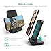 Wireless Charging Stand RAVPower 2 Coils Qi Certified Fast Wireless Charger 10W Qi for Galaxy S9, S9+, S8, S7 & Note 8, 5W Compatible iPhone XS MAX XR X 8 Plus and All Qi-Enabled Devices (Black)