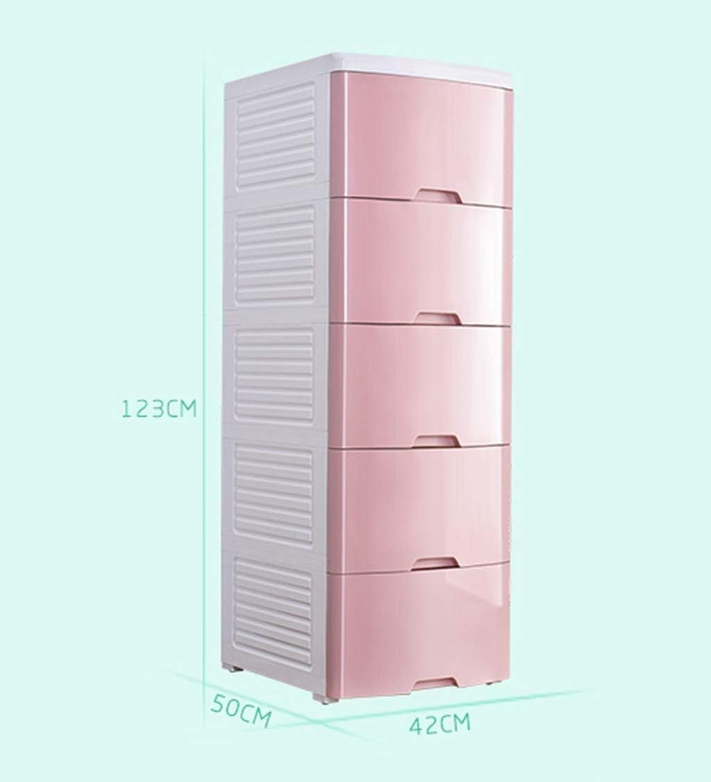 Wyyggnb Storage Tower Storage Drawers, Multi-Layer Chest of Drawers, Children's Room Drawer Type Storage Box Hall Locker Living Room Sundries Finishing Cabinet (42 50 123CM) (Color : B): Home & Kitchen