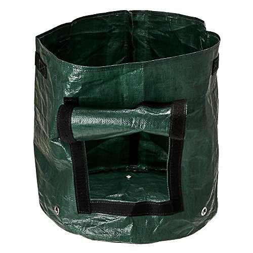 Outdoorfly Grow Bags 2-Pack 7 Gallon Potato Planter Grow Bags Indoor Grow Bags with Access Flap Raised Garden Bed for Planting Vegetables, Taro, Radish, Carrots, Onions(2PCS 7 Gal)