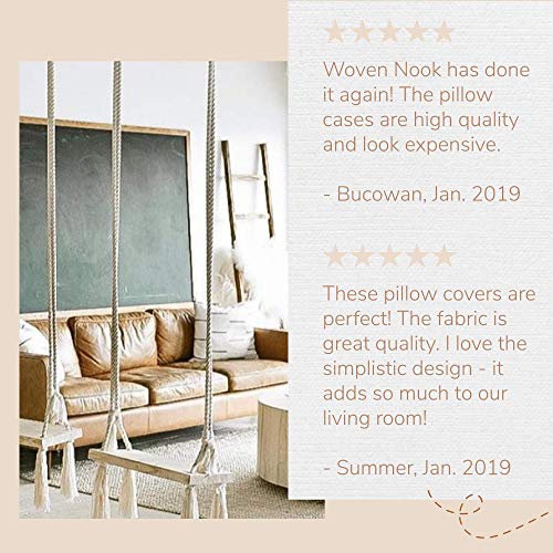 Woven Nook Modern & Luxurious 20" x 20" Decorative Boho Throw Pillow