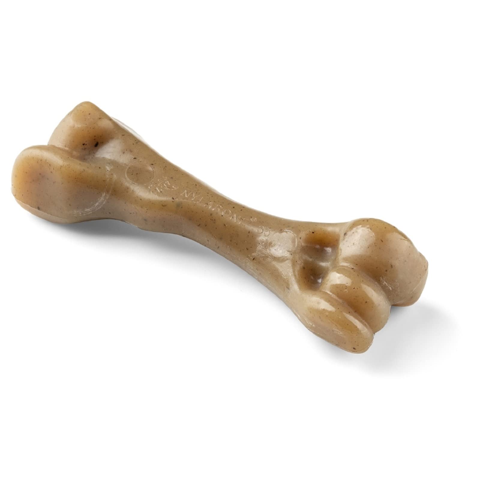 Nylabone Maximum Strength Tough Extreme Puppy Gourmet Femur Bone Dog Chew Toy, Adult Teeth, Infused with Extra Bacon Flavour Throughout, Small, for puppies 0-11kg