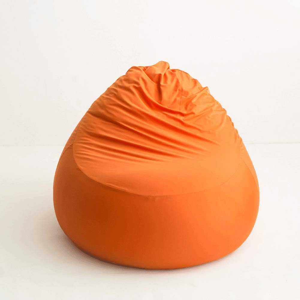 WAJI Bean Bag Chair 959590 Indoor and Outdoor Waterproof Bean Bag, Very Suitable for Game Chair and Garden Chair, Small Apartment Single Cute Girl Bean Bag Recliner-Orange