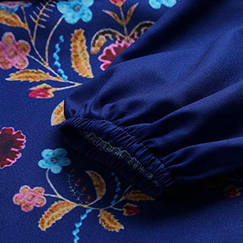 XOWRTE Women's Tops Plus Size Off Shoulder Print Long Sleeve Pullover Blouse T-Shirt - Thumbnail 4